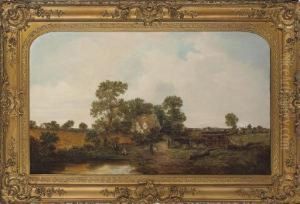 The Village Pond by William Meadows