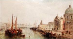 View Along The Grand Canal, Venice by William Meadows