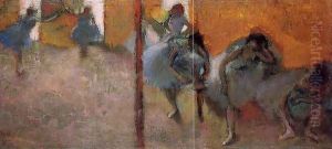 Dancers in a Studio by Edgar Degas