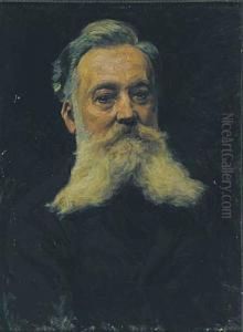 Portret Rudolfa Ottmanna by Jozef Mecina-Krzesz