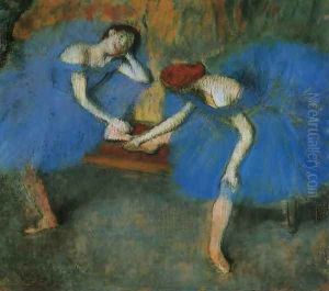 Two Dancers at Rest or, Dancers in Blue, c.1898