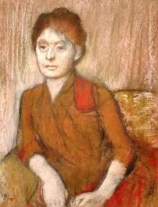 The Brown Dress by Edgar Degas