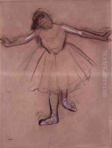 Front-view of Dancer, c.1877 by Edgar Degas