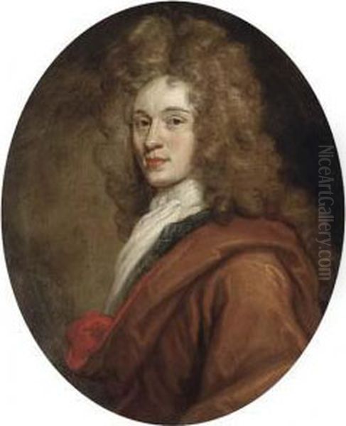 Portrait Of James Graham 
(1682-1742), 1st Duke Of Montrose,half-length, In A Brown Cloak And 
White Cravat - view 1