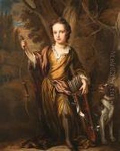 Portrait Of A Young Boy by Sir John Baptist de Medina