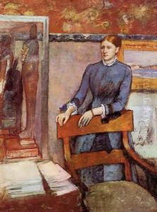Helene Rouart in her Father's Study, c.1886 by Edgar Degas