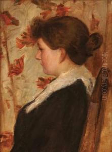 Portrait Of A Seated Young Woman-1909 - view 1