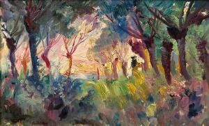 Wald Bei Knocke by Emilie Mediz-Pelikan