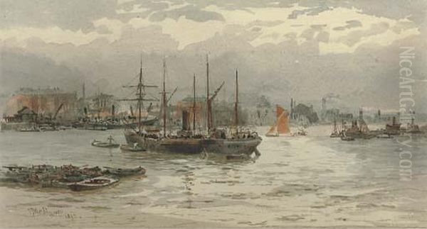 Shipping In The Pool Of London - view 1