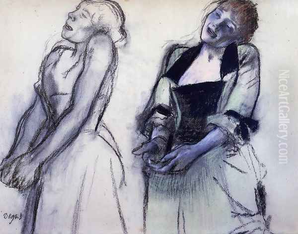 Two Studies for 'Music Hall Singers' - view 1
