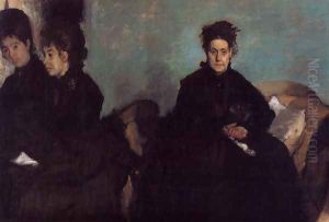 The Duchess de Montejasi and her daughters Elena and Camilla, 1876