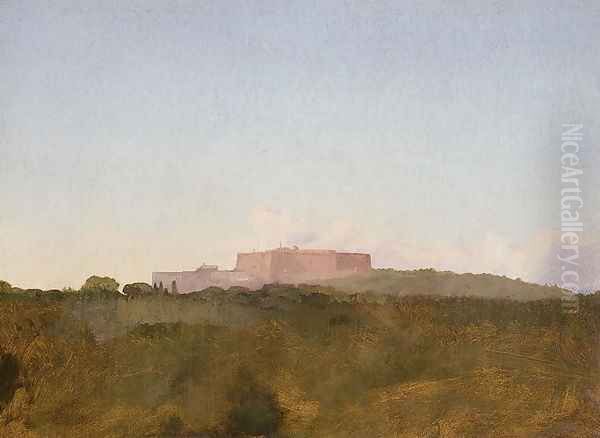 The Castel Sant'Elmo, Naples, from the Capodimonte, 1856 - view 1