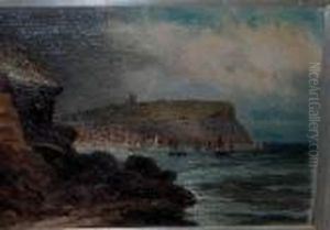 A View Of Scarborough From A Bay by Walter Meegan