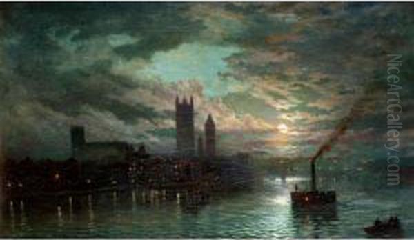 The Thames At Night - view 1