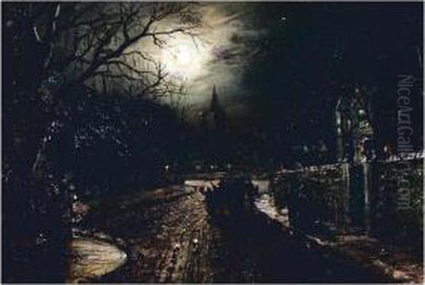 Moonlit Street - view 1