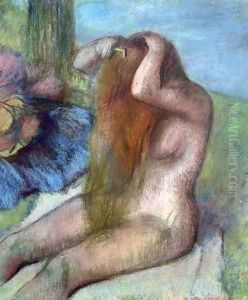Woman doing her Hair, c.1895 by Edgar Degas