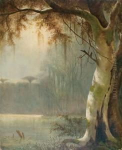 On The Banks Of A Louisiana Bayou by Joseph Rusling Meeker