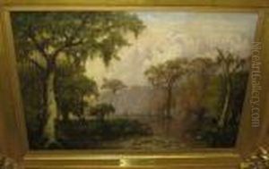 Swamp Scene by Joseph Rusling Meeker