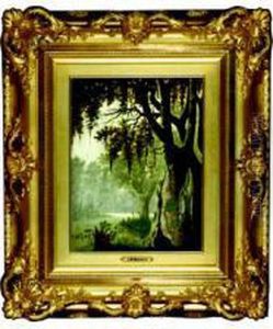 Swamp Scene by Joseph Rusling Meeker