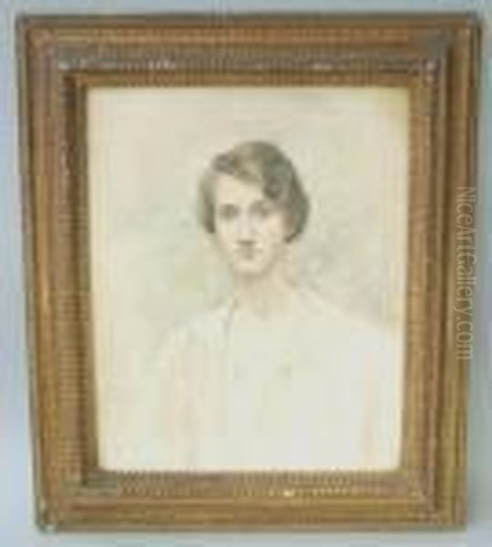 Portrait Of A Young Woman, Bust
Length, Wearing A Pinkcoat, Possibly A Self Portrait Of The Artist,
Watercolour, Signeddora Meeson Coates And Dated August 1918, 53x43cm:
Note: Dorameeson Coates Grew Up In New Zealand. A Student At The
Melbournenat - view 1