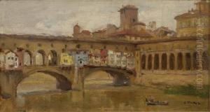 Untitled - Italian Bridge Scene by Dora Meeson