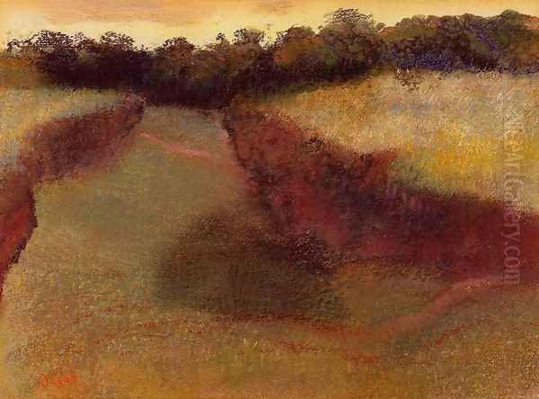 Wheatfield and Line of Trees - view 1