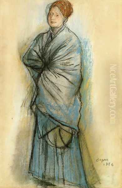 Woman in Blue - view 1