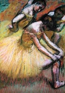 Group of Three Dancers by Edgar Degas
