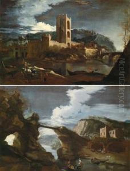 Paesaggio Fluviale Toscano; Paesaggio Fluviale Con I Mulini Di Sannicolo All""""arno - view 1