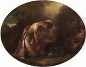 The Penitent Saint Jerome In The Desert by Lieven Mehus