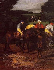 Jockeys at Epsom by Edgar Degas