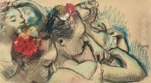 Dancers, c.1896-98 by Edgar Degas