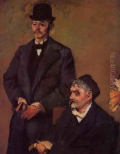 Henri Rouart and His Son Alexis by Edgar Degas