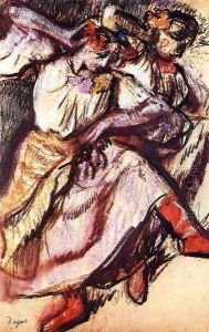 Two Russian Dancers by Edgar Degas