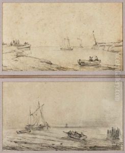 Vissersboten Voor De Haven