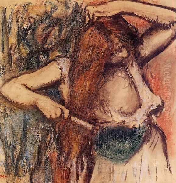 Woman Combing Her Hair IV - view 1