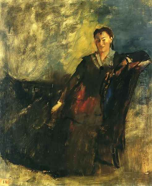 Woman Seated on a Canape - view 1
