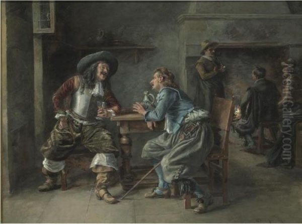 Cavaliers In A Tavern - view 1