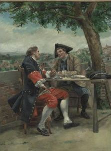 A Light Lunch In The Garden by Jean-Charles Meissonier