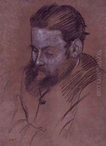 Portrait of Diego Martelli, 1879 2 by Edgar Degas