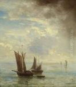 Fischerboote. by Ludwig Meixner
