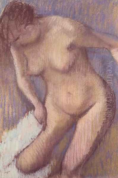Woman Drying Herself 2 - view 1
