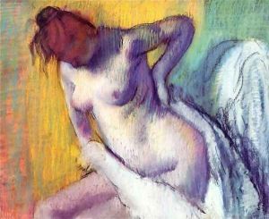 Woman drying herself 3