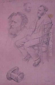 Study for a Portrait of Edouard Manet (1832-1883) 1864-66 by Edgar Degas