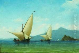 Segelboote Im Bosporus by Anton Melbye