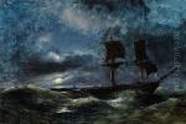Ships At Sea By Night - view 1