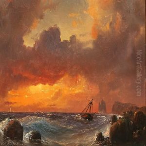 Coastal Scene At Sunset