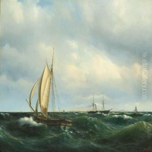 A Stormy Afternoon Offthe Coast Of Skagen