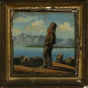 Icelandic Gentleman By A Fiord On A Sunny Day