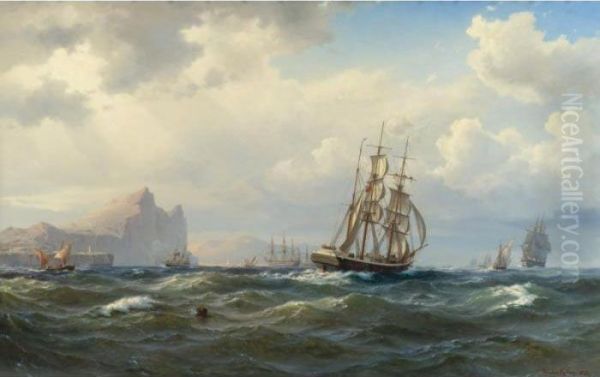 Shipping In The Straits Of Gibraltar - view 1